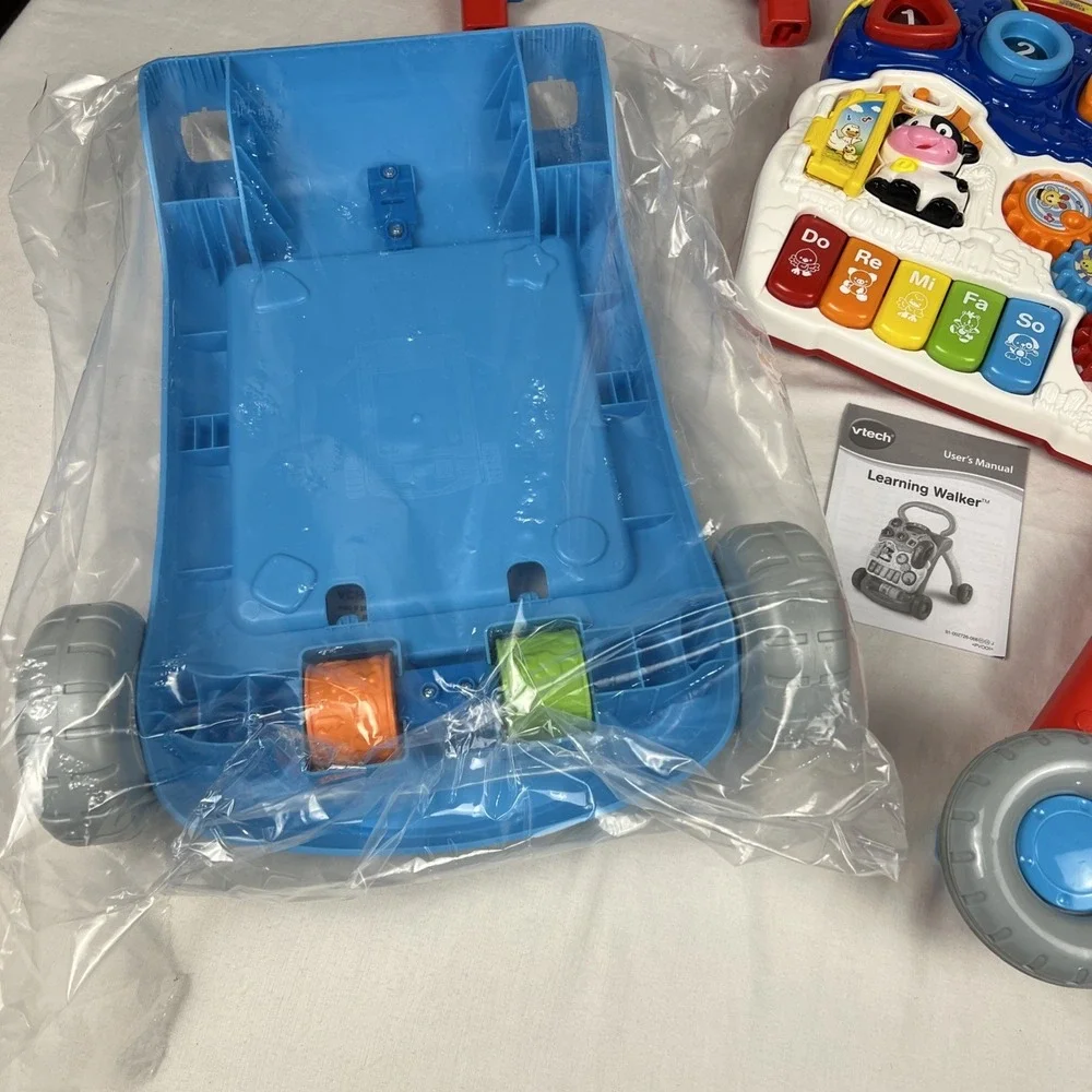 VTech Sit to Stand Learning Walker Blue Baby Toy 80-077069 9 Months to 3 Years